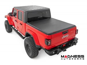 Jeep Gladiator JT Bed Cover - Tri-Fold - Rough Country - Soft Jeep Gladiator JT Bed Cover - Tri-Fold - Rough Country - Soft